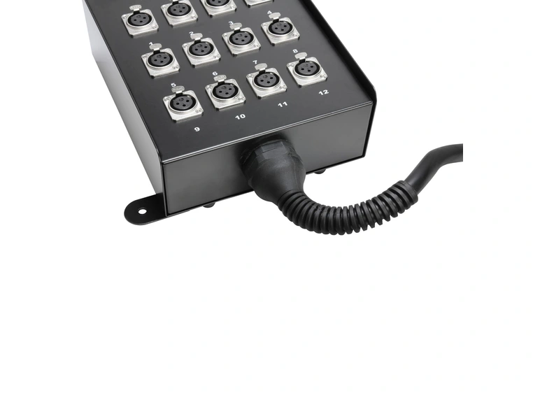 Stageboks 12/0, Metalboks med håndtak, 10m 